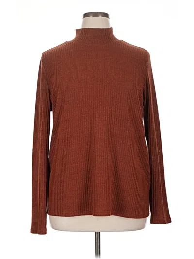 Pre-owned Unbranded Turtleneck Sweater In Brown