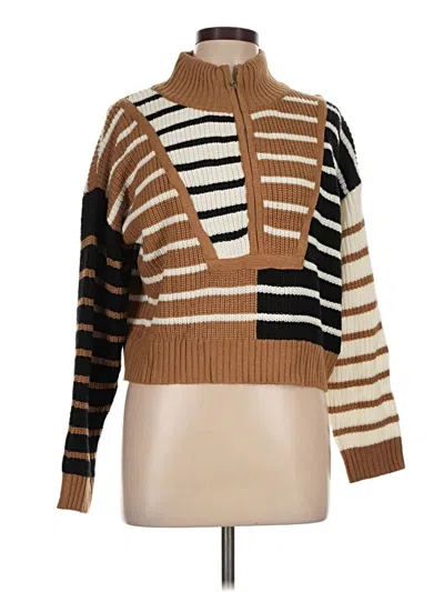 Pre-owned Unbranded Turtleneck Sweater In Brown