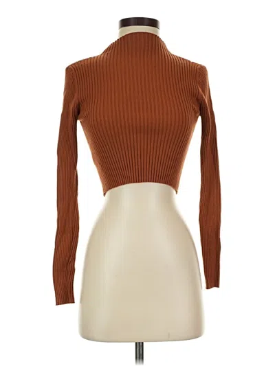 Pre-owned Unbranded Turtleneck Sweater In Brown