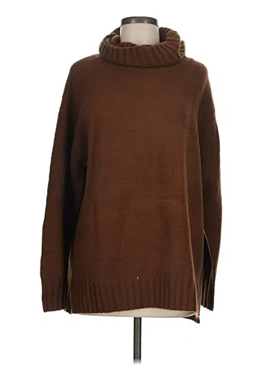 Pre-owned Unbranded Turtleneck Sweater In Brown