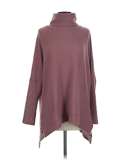 Pre-owned Unbranded Turtleneck Sweater In Burgundy