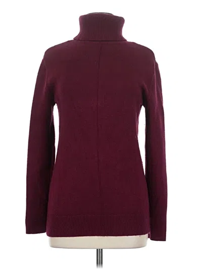Pre-owned Unbranded Turtleneck Sweater In Burgundy