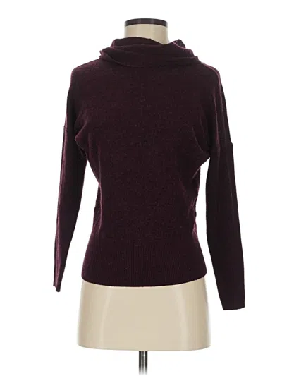 Pre-owned Unbranded Turtleneck Sweater In Burgundy