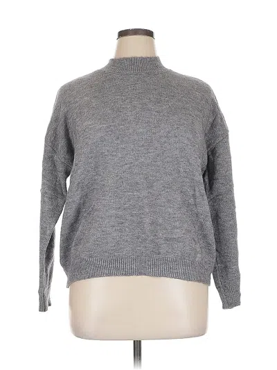 Pre-owned Unbranded Turtleneck Sweater In Gray