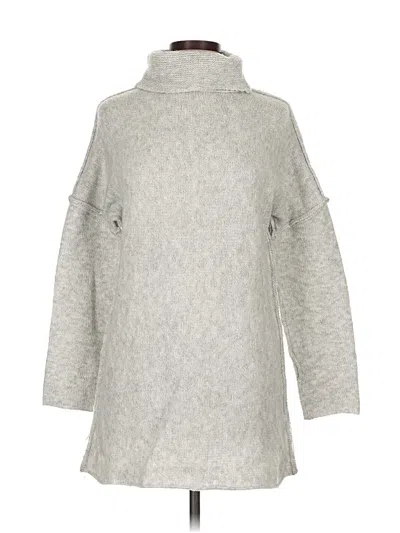 Pre-owned Unbranded Turtleneck Sweater In Gray