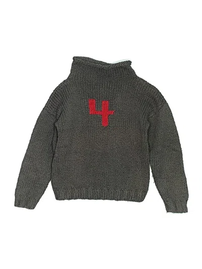 Pre-owned Unbranded Kids' Turtleneck Sweater In Gray
