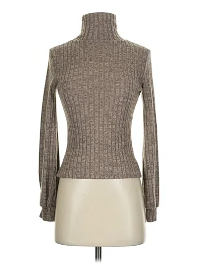 Pre-owned Unbranded Turtleneck Sweater In Gray