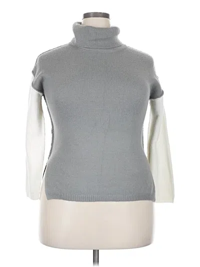 Pre-owned Unbranded Turtleneck Sweater In Gray
