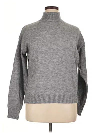 Pre-owned Unbranded Turtleneck Sweater In Gray