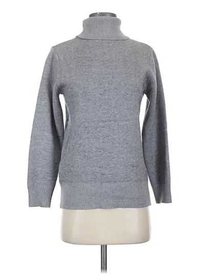 Pre-owned Unbranded Turtleneck Sweater In Gray