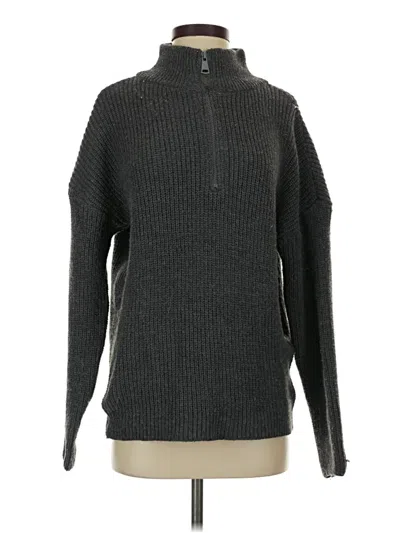 Pre-owned Unbranded Turtleneck Sweater In Gray