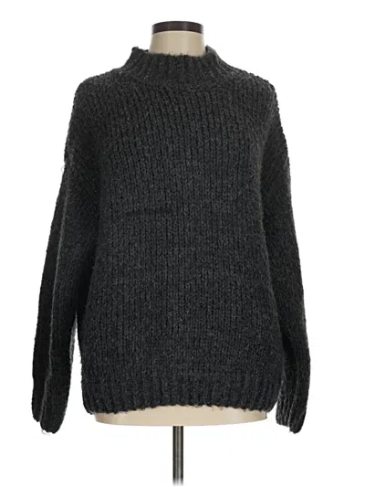 Pre-owned Unbranded Turtleneck Sweater In Gray