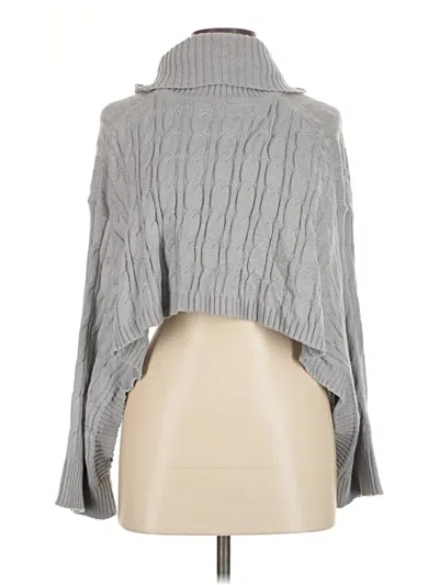 Pre-owned Unbranded Turtleneck Sweater In Gray