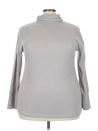 Pre-owned Unbranded Turtleneck Sweater In Gray