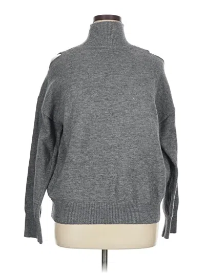 Pre-owned Unbranded Turtleneck Sweater In Gray