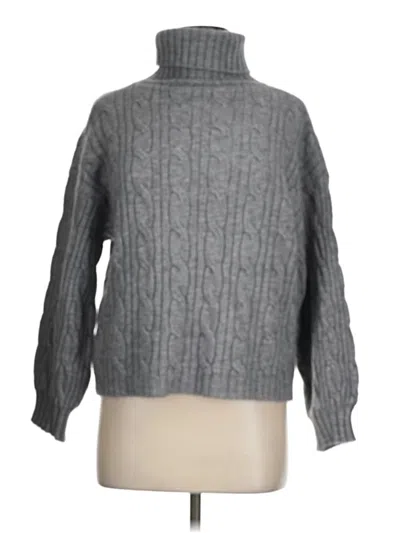 Pre-owned Unbranded Turtleneck Sweater In Gray