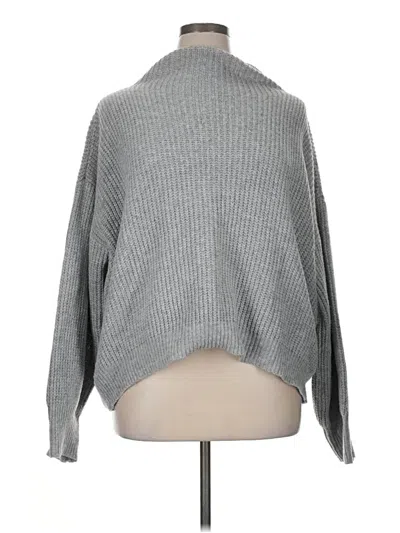 Pre-owned Unbranded Turtleneck Sweater In Gray