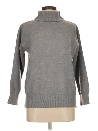 Pre-owned Unbranded Turtleneck Sweater In Gray