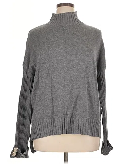 Pre-owned Unbranded Turtleneck Sweater In Gray