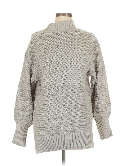 Pre-owned Unbranded Turtleneck Sweater In Gray