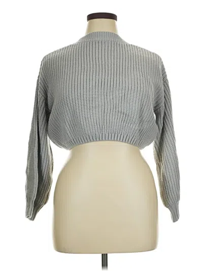 Pre-owned Unbranded Turtleneck Sweater In Gray