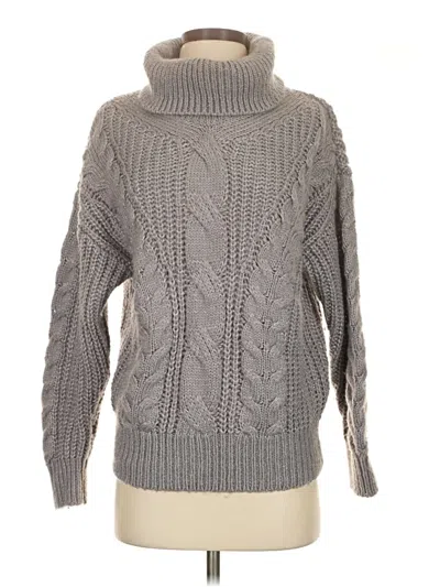 Pre-owned Unbranded Turtleneck Sweater In Gray