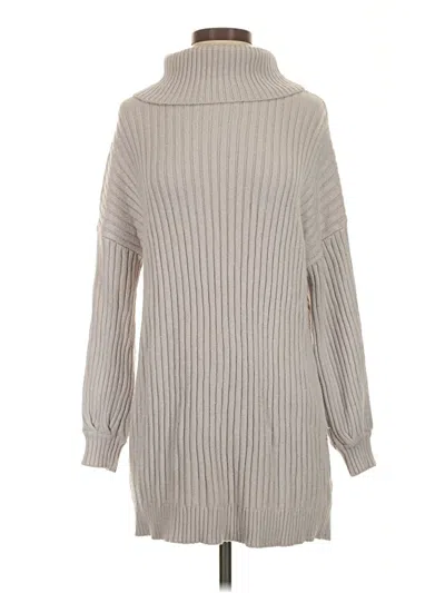 Pre-owned Unbranded Turtleneck Sweater In Gray