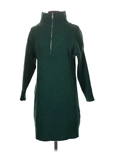 Pre-owned Unbranded Turtleneck Sweater In Green