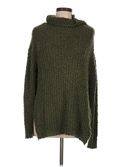 Pre-owned Unbranded Turtleneck Sweater In Green