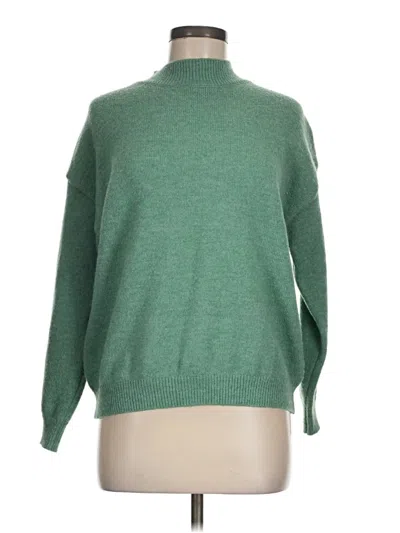 Pre-owned Unbranded Turtleneck Sweater In Green