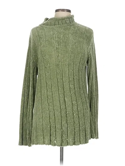 Pre-owned Unbranded Turtleneck Sweater In Green