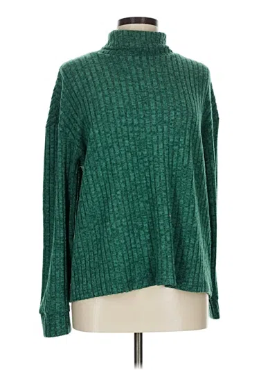 Pre-owned Unbranded Turtleneck Sweater In Green