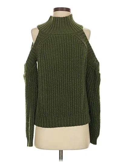 Pre-owned Unbranded Turtleneck Sweater In Green