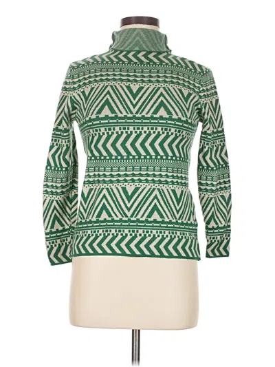 Pre-owned Unbranded Turtleneck Sweater In Green