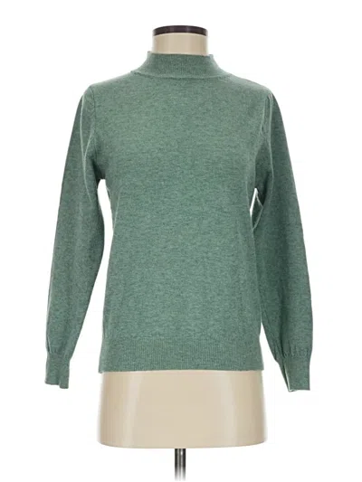 Pre-owned Unbranded Turtleneck Sweater In Green