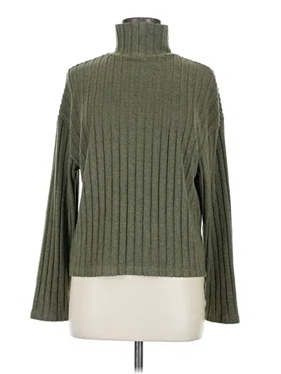 Pre-owned Unbranded Turtleneck Sweater In Green