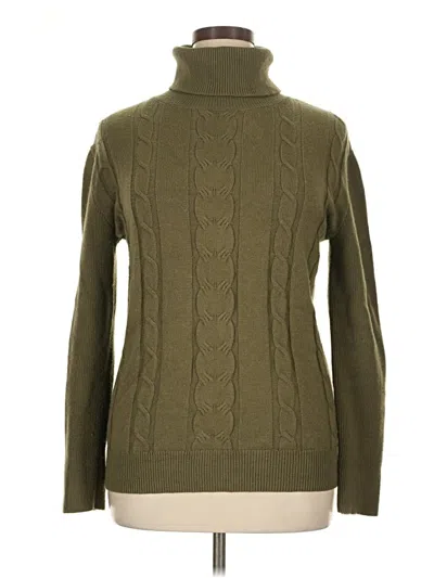 Pre-owned Unbranded Turtleneck Sweater In Green