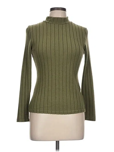 Pre-owned Unbranded Turtleneck Sweater In Green
