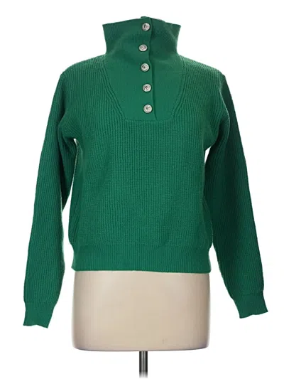 Pre-owned Unbranded Turtleneck Sweater In Green