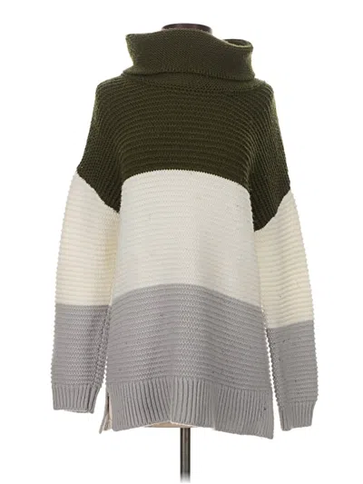 Pre-owned Unbranded Turtleneck Sweater In Green