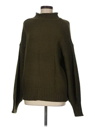Pre-owned Unbranded Turtleneck Sweater In Green