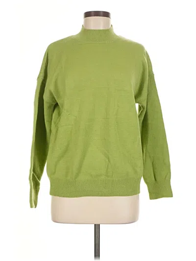 Pre-owned Unbranded Turtleneck Sweater In Green
