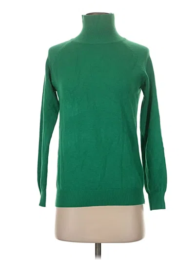 Pre-owned Unbranded Turtleneck Sweater In Green