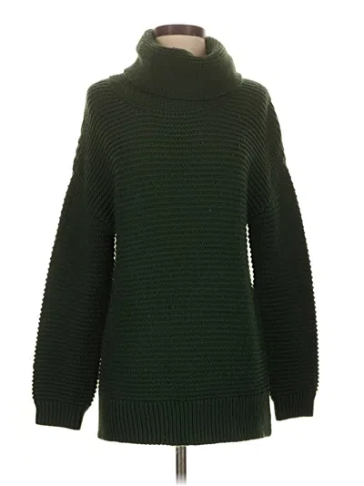 Pre-owned Unbranded Turtleneck Sweater In Green