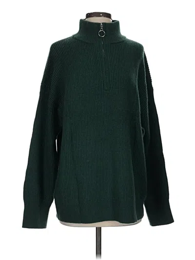 Pre-owned Unbranded Turtleneck Sweater In Green