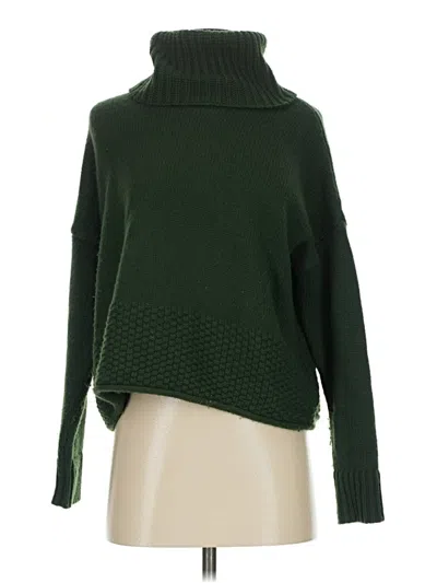Pre-owned Unbranded Turtleneck Sweater In Green