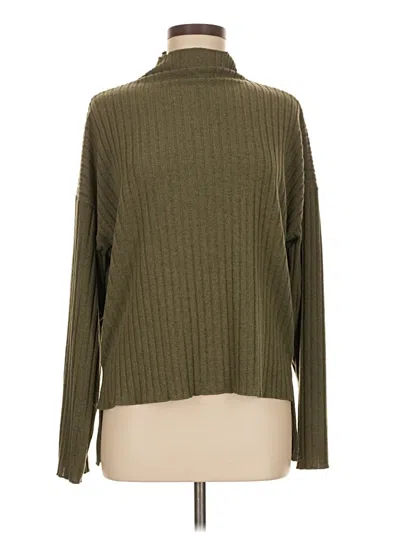 Pre-owned Unbranded Turtleneck Sweater In Green