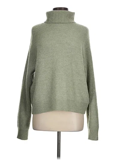 Pre-owned Unbranded Turtleneck Sweater In Green