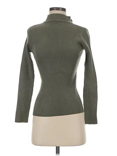 Pre-owned Unbranded Turtleneck Sweater In Green