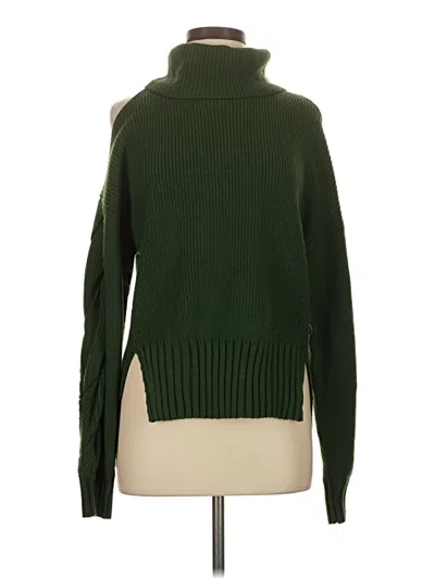 Pre-owned Unbranded Turtleneck Sweater In Green